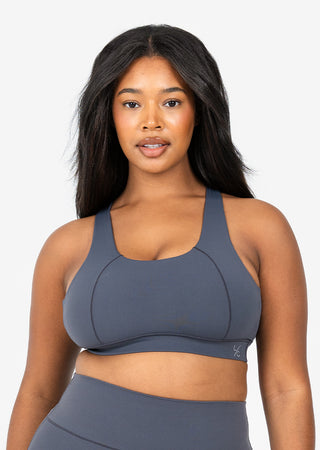 L'COUTURE Sports Bras Elevate Life Crossback Bra Graphite