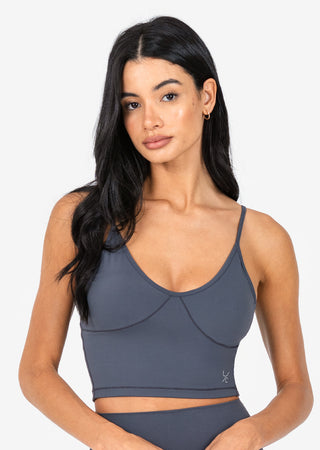 L'COUTURE Sports Bras Elevate Life Longline Bra Graphite