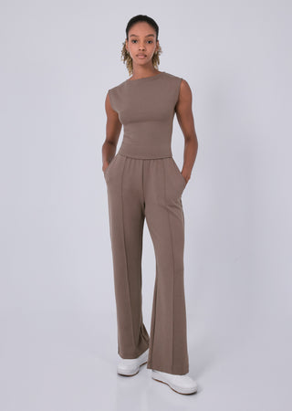 LC All-Around Lounge Cap Sleeve Top Walnut