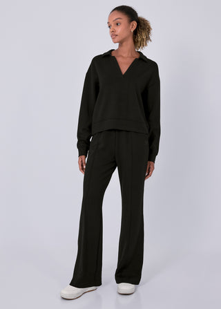 LC All-Around Lounge Collar Sweater Black