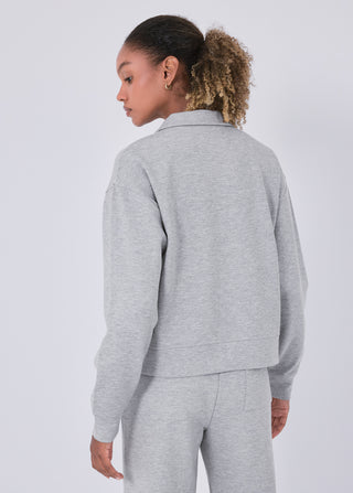 LC All-Around Lounge Collar Sweater Grey Marl