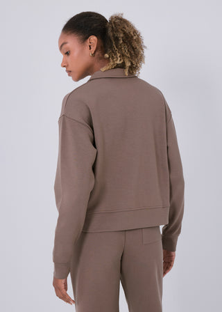 LC All-Around Lounge Collar Sweater Walnut