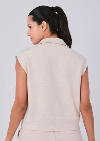 LC All-Around Lounge Half Zip Sweatshirt Oatmeal Heather