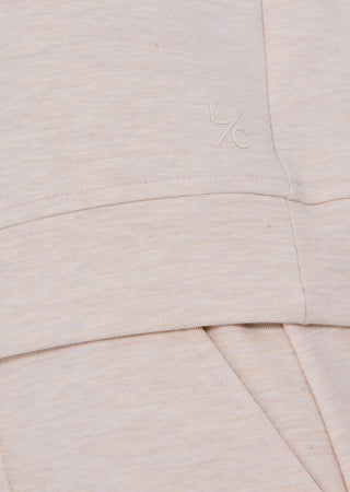 LC All-Around Lounge Half Zip Sweatshirt Oatmeal Heather