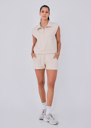 LC All-Around Lounge Pintuck Short Oatmeal Heather