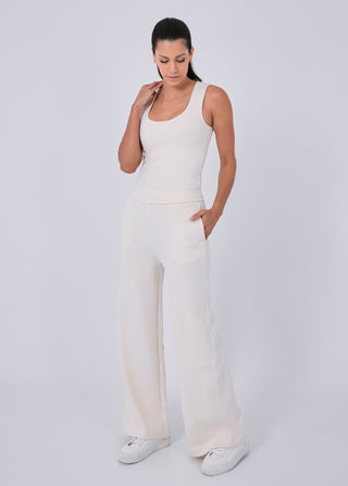 LC All-Around Lounge Scoop Neck Tank Eggnog