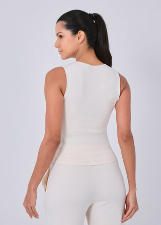 LC All-Around Lounge Scoop Neck Tank Eggnog