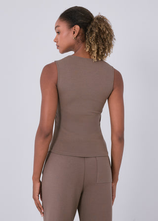 LC All-Around Lounge Scoop Neck Tank Walnut