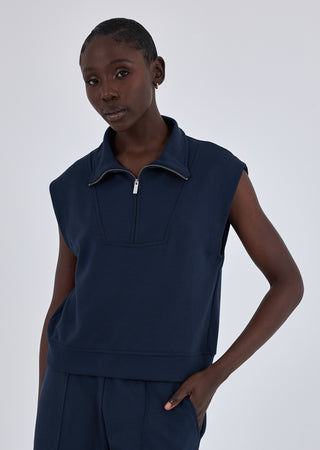 LC Jacket All-Around Lounge Half Zip Sweatshirt Dark Navy