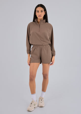 LC Jacket Womens Agility Half Zip Jacket Walnut