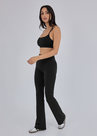 LC Kick Flare Short All Day Kick Flare Legging Black (Regular)