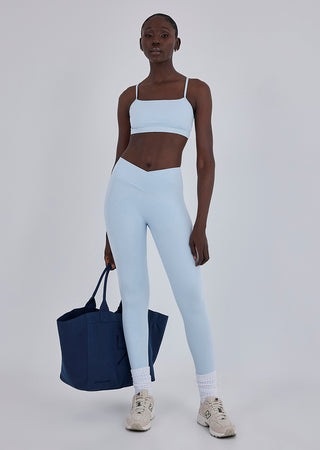 LC Legging All Day Wrap Waist Legging 7/8 Blue Mist