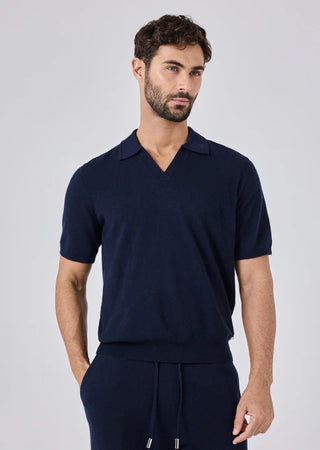 LC Men's Polo Top & Jogger Set Navy