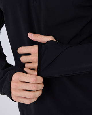 LC Mens Agility Half Zip Top Black Onyx