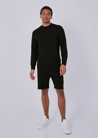 LC Mens All Around Lounge Crew Neck Sweatshirt Black