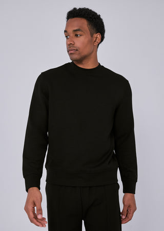 LC Mens All Around Lounge Crew Neck Sweatshirt Black