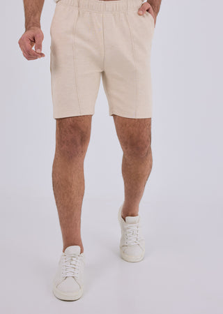 LC Mens All Around Lounge Sweat Shorts Oatmeal Heather