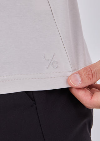 LC Mens Mercerised Tee Stone