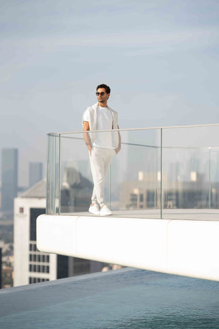 LC Mens Premium Sweat Hoodie Med Grey Melange