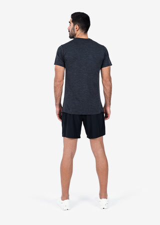 LC Mens Seamless Tee Black Melange