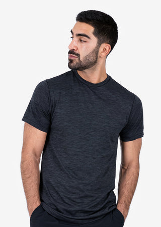 LC Mens Seamless Tee Black Melange