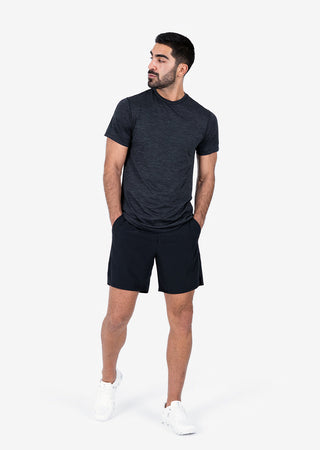LC Mens Seamless Tee Black Melange