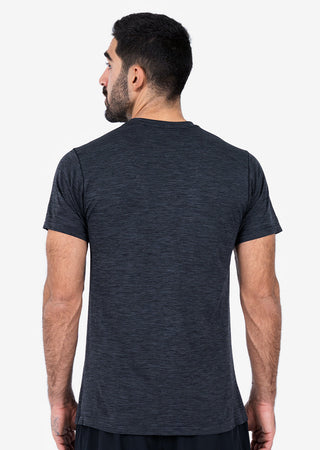 LC Mens Seamless Tee Black Melange