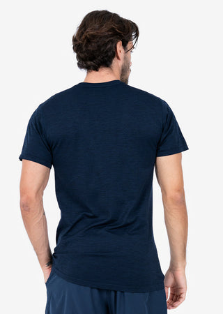 LC Mens Seamless Tee Navy Melange