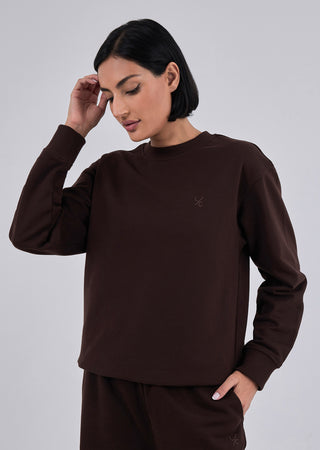 LC Oversize Sweater Oversized Sweater Unisex Dark Cocoa