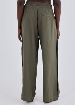 LC Pant Women Linen Relaxed Pant Khaki Green