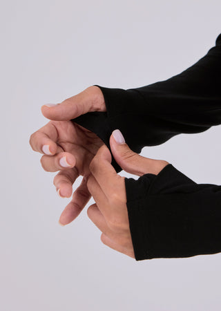 LC Relaxed Long Sleeve Women’s Aloe Relaxed Long Sleeve Top Black