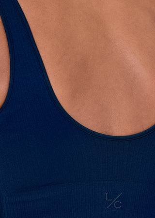 LC Seamless Rib Bra Navy