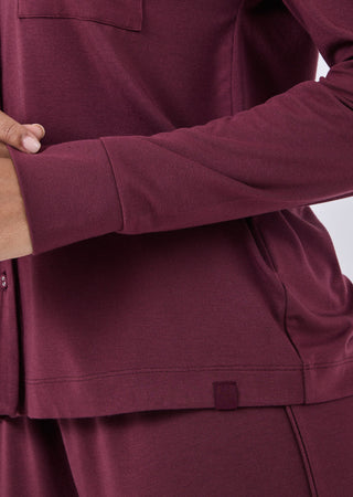 LC Shirt Women's Sleep Shirt Dark Burgundy
