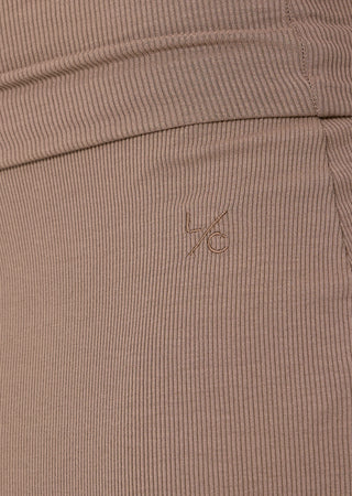 LC Skirt Airjet Rib Fold Waist Skirt Walnut