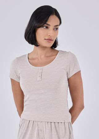 LC Sleep Tee Women's Sleep Tee Oatmeal Heather