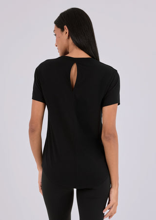 LC Split Back Tee Women’s Aloe Split Back Tee Black
