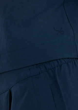 LC Tank Women Linen Relaxed Tank Dark Navy