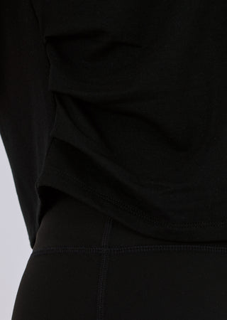 LC Tank Women’s Aloe Ruched Side Tank Black