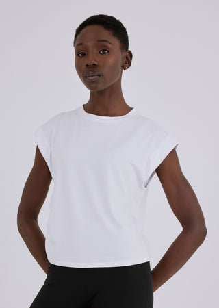 LC Tank Women’s Aloe Ruched Side Tank White