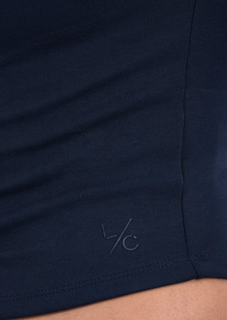 LC Tee Women's Cap Sleeve Top Dark Navy