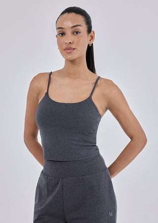 LC Womens Recovery Cami Charcoal Marl