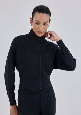 LC Womens Recovery Zip Up Black