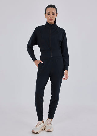 LC Womens Recovery Zip Up Black