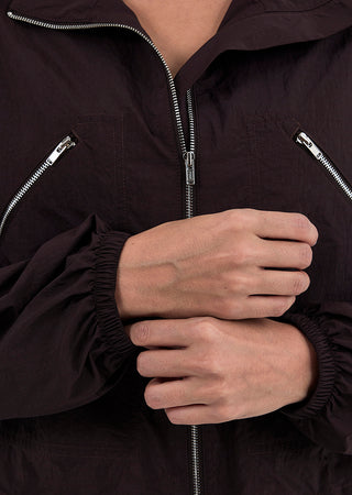 LC Zip top Womens Ripstop Zip Through Jacket Dark Cocoa