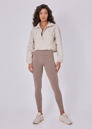 LC Zip top Womens Ripstop Zip Through Jacket Stone