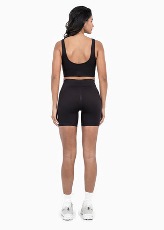 Seamless Rib Shorts Dark Cocoa