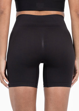 Seamless Rib Shorts Dark Cocoa