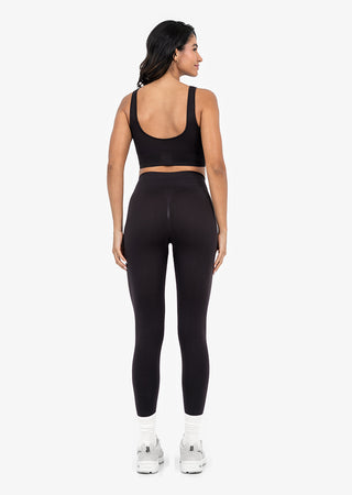 Seamless Rib Leggings Dark Cocoa