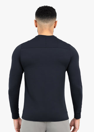 Mens Hybrid Active Long Sleeve Top Black