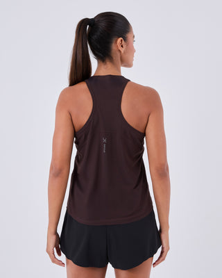 Womens Run Tank Dark Cocoa